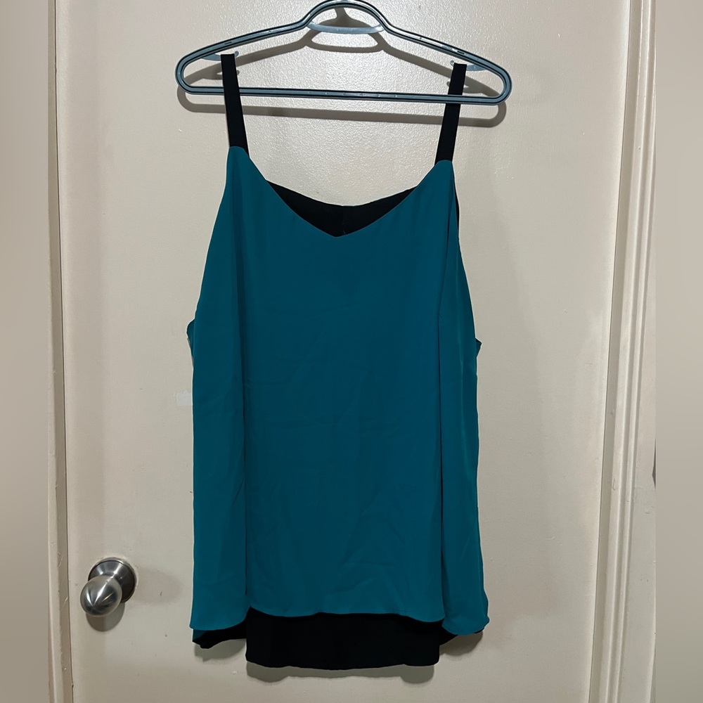 MICHEL STUDIO PLUS SIZE PEEPHOLE BACK TANK